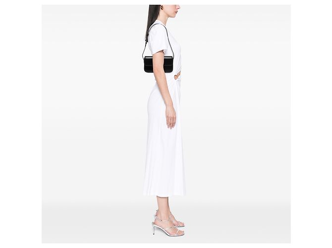Céline Borsa a tracolla Celine Claude in pelle di vitello lucida nera con Triomphe Nero - vue 6
