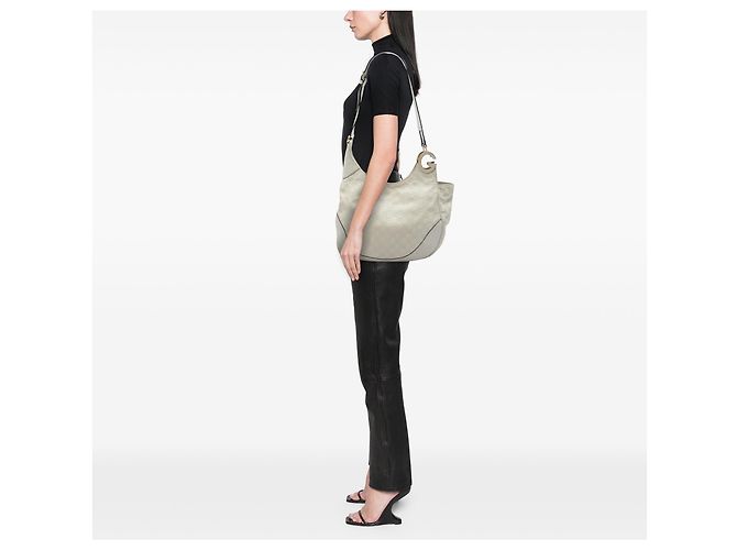Gucci White Guccissima Charlotte Crossbody Bianco Bianco sporco - vista 5