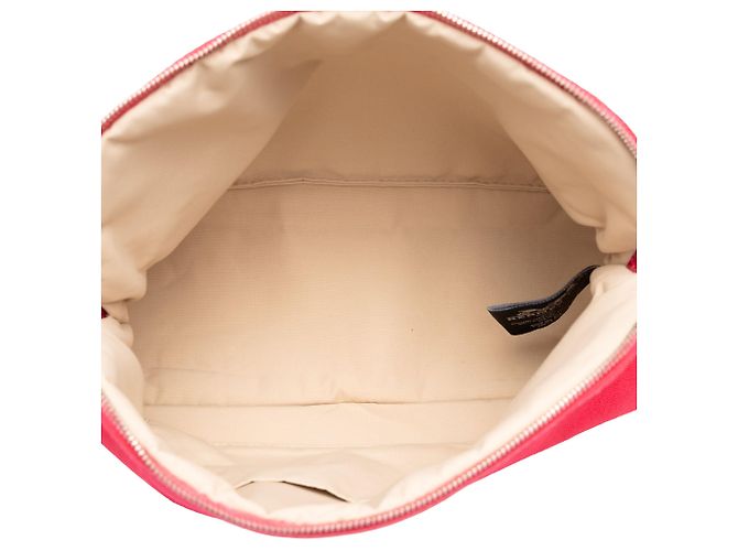 Hermès Pink Toile Bolide Trousse De Voyage PM Rosa - vista 4