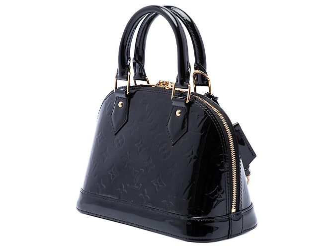 Louis Vuitton Black Monogram Vernis Alma BB Schwarz - Ansicht 2