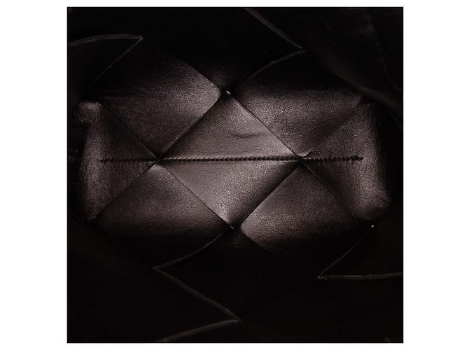 Bottega Veneta Mini Borsa a tracolla Intreccio Cassette in nappa nera Nero - vista 4