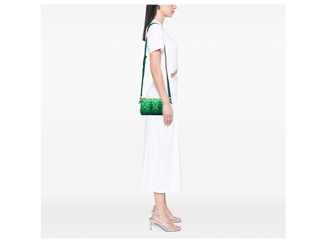 Louis Vuitton Green Monogram Taurillon Illusion Keepall XS Verde - vista 6