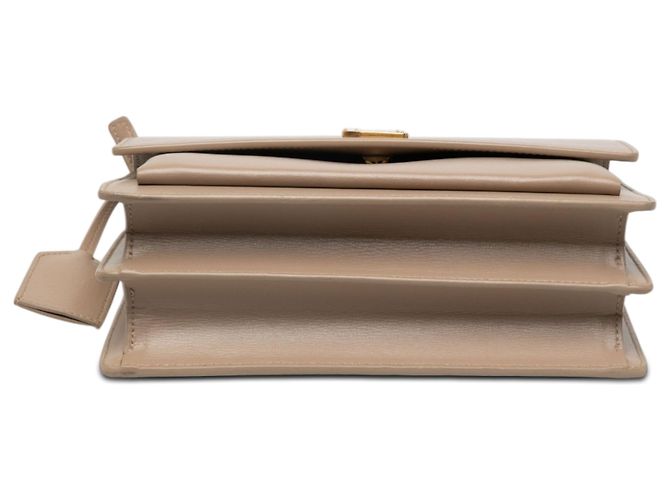 Autre Marque Saint Laurent Beige Medium Calfskin Monogram Sunset Crossbody - vista 3