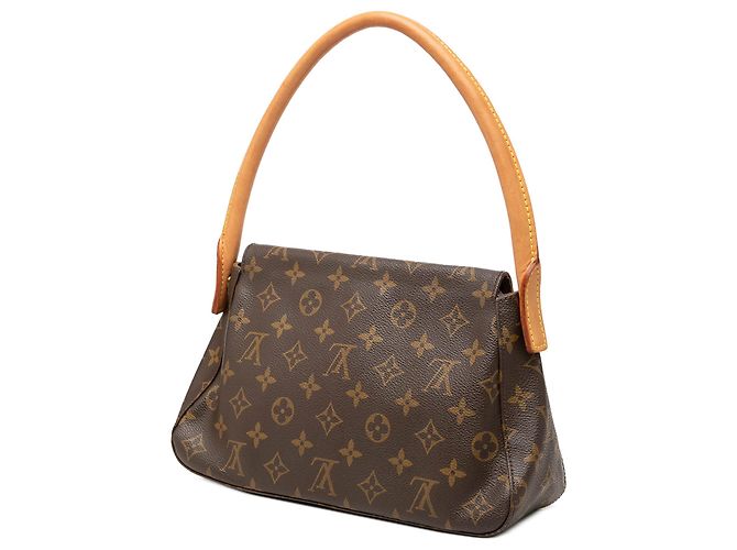 Louis Vuitton Brown Monogram Mini Looping Marrone - vista 2