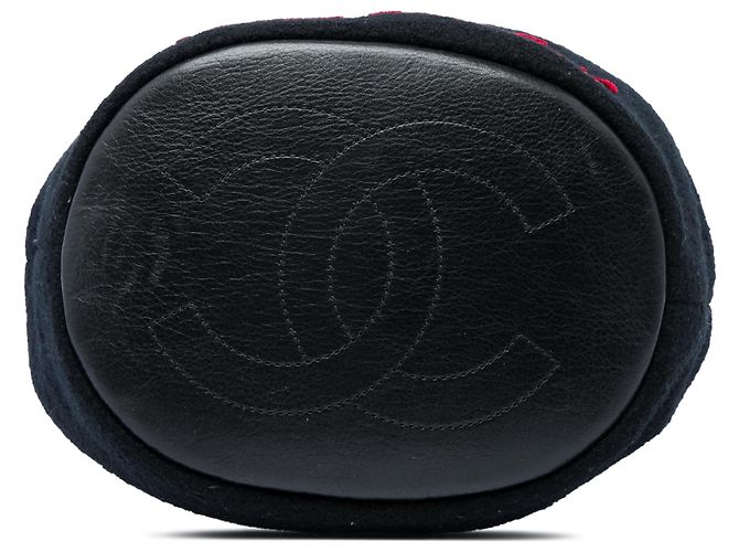 Borsa Bucket Chanel Black Paris Hamburg in lana - vista 3