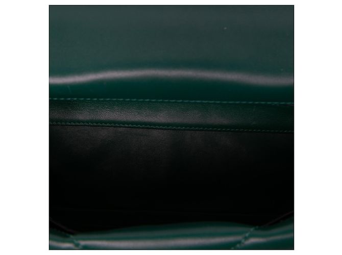 Borsa Satchel Valentino Roman Stud Large in Nappa Verde - vista 4