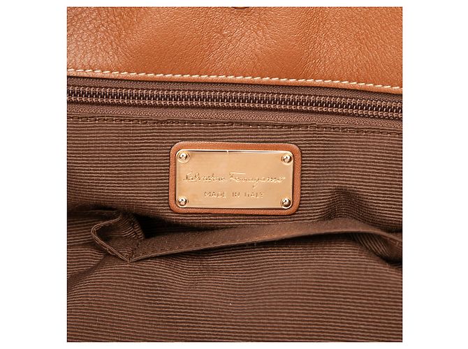 Salvatore Ferragamo Bolso Tote de paja con estampado de cebra marrón Ferragamo - vista 5