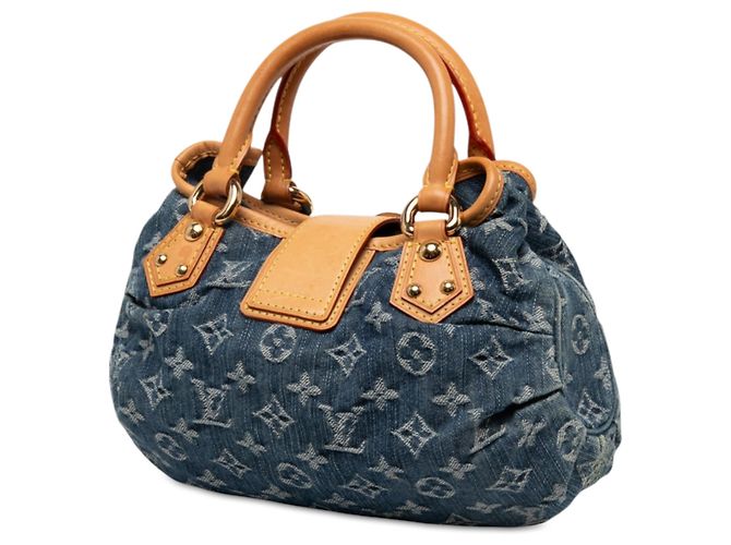 Louis Vuitton Blue Monogram Denim Pleaty Blau - Ansicht 2