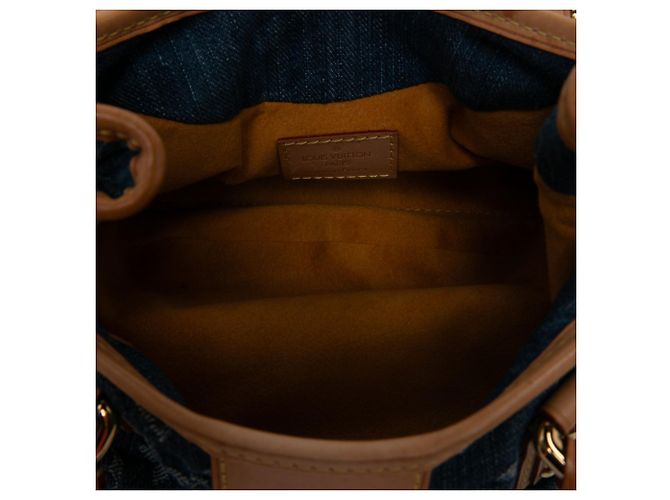 Louis Vuitton Blue Monogram Denim Pleaty Blau - Ansicht 4