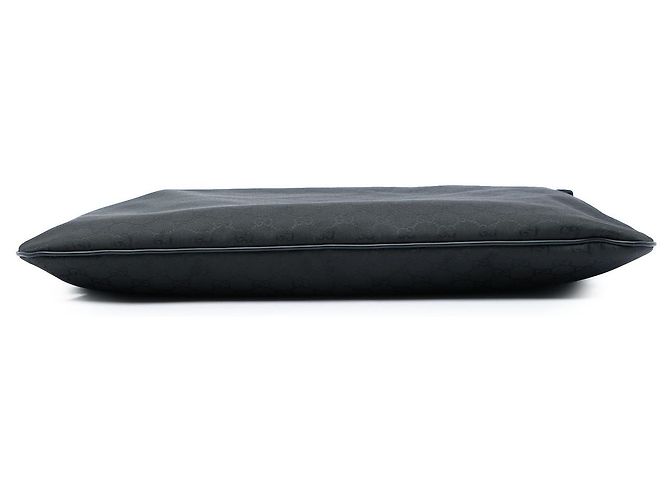 Borsa a tracolla Gucci in nylon GG nero - vista 3