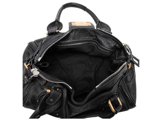 Bolso de mano Chloé Paddington de cuero negro - vista 4