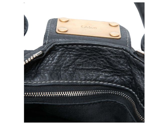 Bolso de mano Chloé Paddington de cuero negro - vista 5