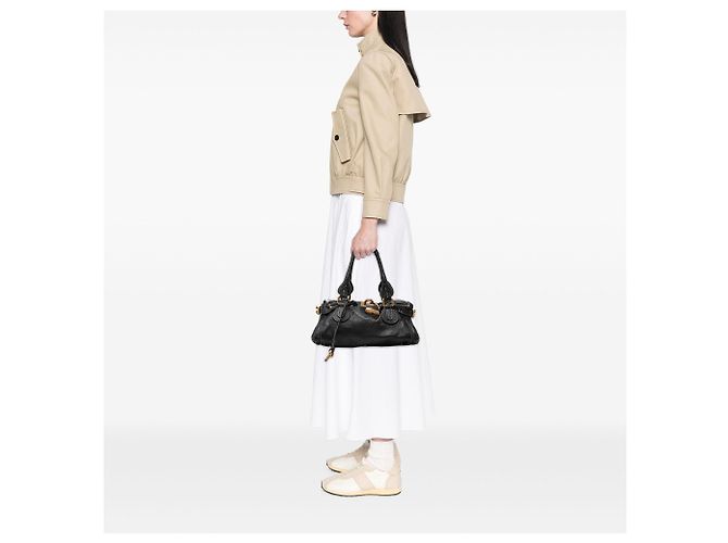 Bolso de mano Chloé Paddington de cuero negro - vista 6