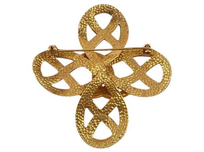 Chanel Gold CC Infinity Brosche vergoldet Golden - Ansicht 2