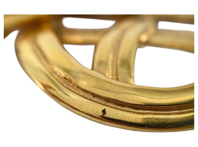 Chanel Gold CC Infinity Brosche vergoldet Golden - Ansicht 4