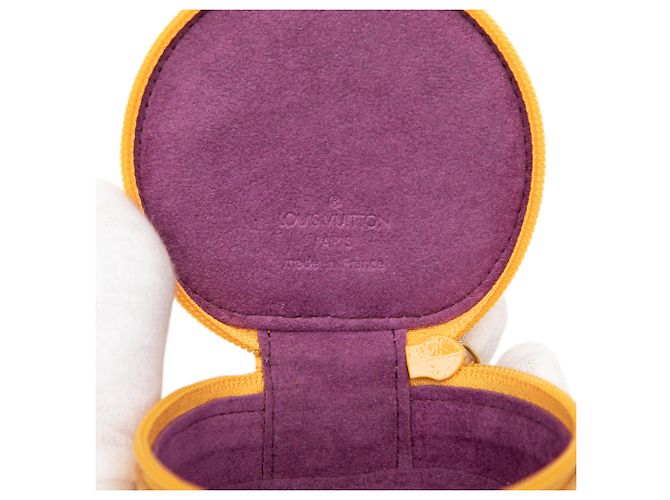 Louis Vuitton Yellow Epi Ecrin Bijoux Travel Jewelry Case Giallo - vista 5