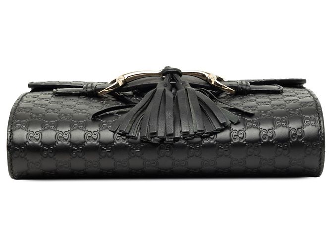 Gucci Black Mini Microguccissima Emily Crossbody Nero - vista 3