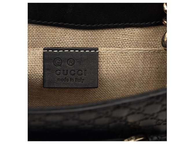 Gucci Black Mini Microguccissima Emily Crossbody Nero - vista 5