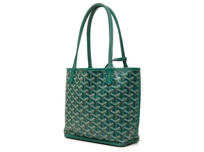 Goyard Green Mini Goyardine Reversible Anjou Verde - vista 2