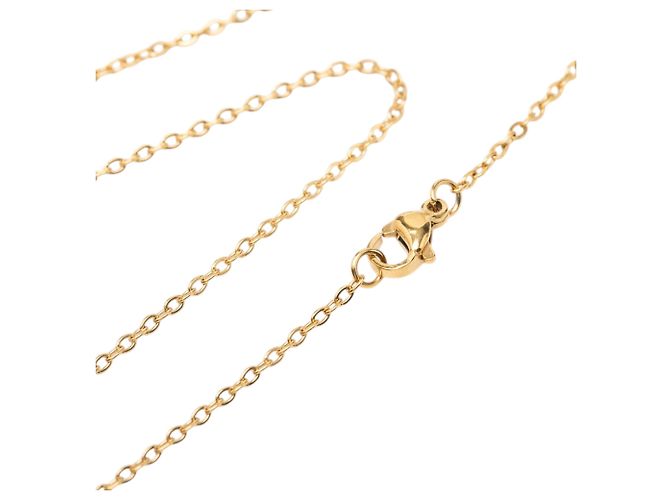 Hermès Gold Gold Plated Enamel Pop H Pendant Necklace - view 5