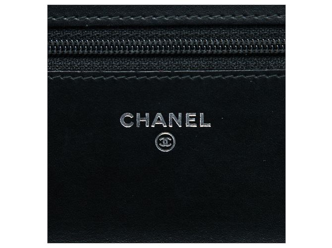 Chanel Black CC Caviar Timeless Wallet on Chain Nero - vista 5