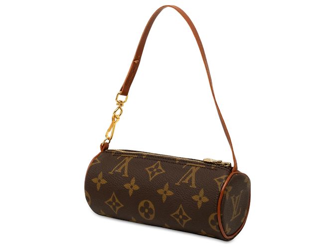Louis Vuitton Brown Monogram Papillon Pochette Marrone - vista 2