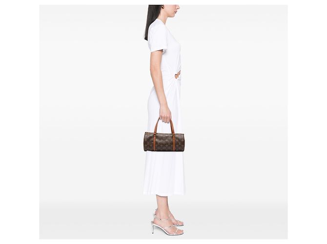 Louis Vuitton Brown Monogram Papillon 30 Marrone - vista 6