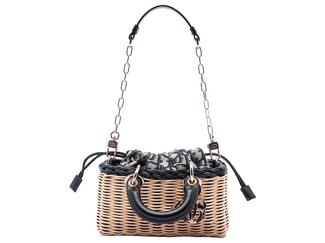 Dior Beige Micro Wicker Oblique Lady D Joy - Ansicht 2