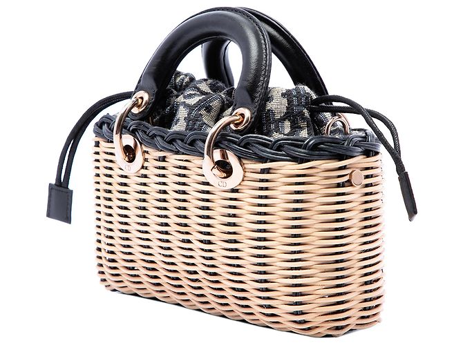 Dior Beige Micro Wicker Oblique Lady D Joy - Ansicht 3