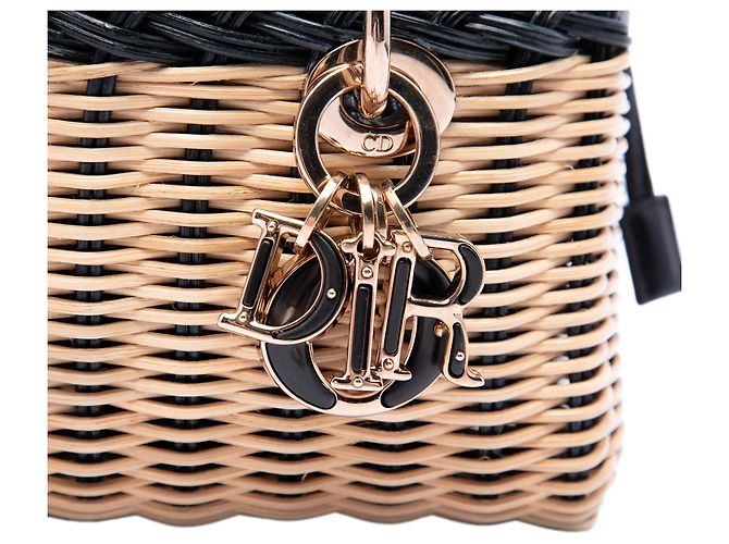 Dior Beige Micro Wicker Oblique Lady D Joy - Ansicht 6