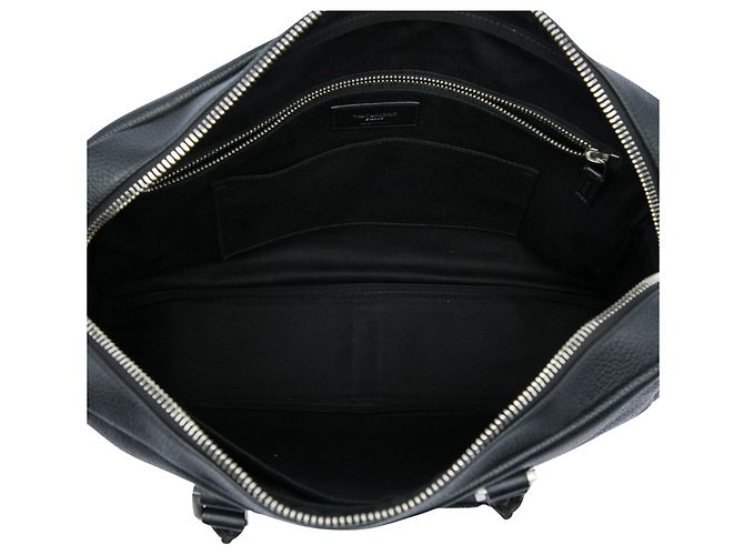 Autre Marque Borsa business Saint Laurent in pelle nera Nero - vista 4