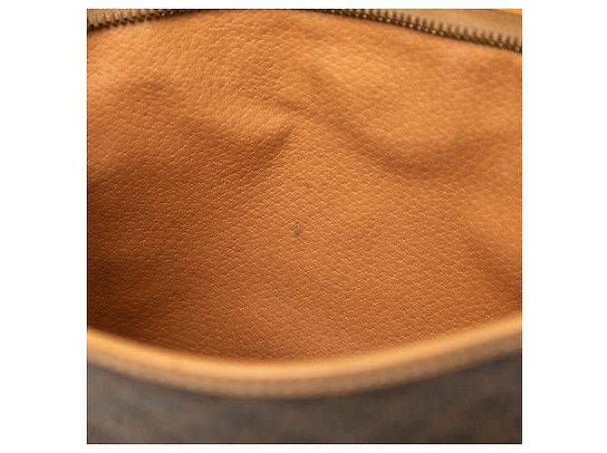 Céline Celine Brown Macadam Coated Canvas Clutch - view 6