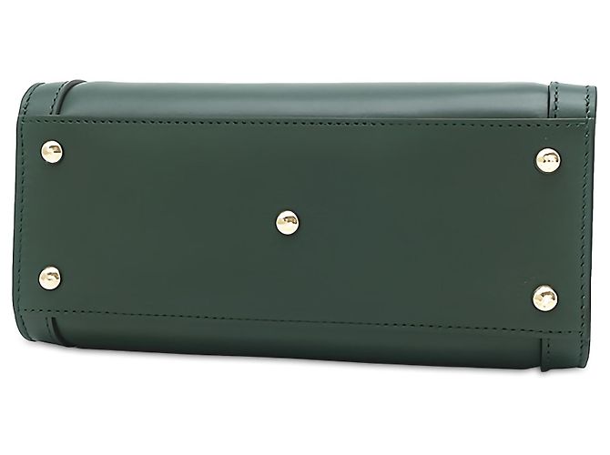 Sac à main Gucci Diana Mini en cuir de veau vert avec anse en bambou - vue 3