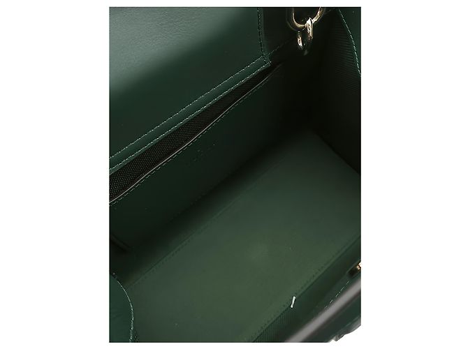 Sac à main Gucci Diana Mini en cuir de veau vert avec anse en bambou - vue 4