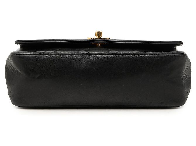 Chanel Black Small Lambskin Diana Flap Nero - vista 3