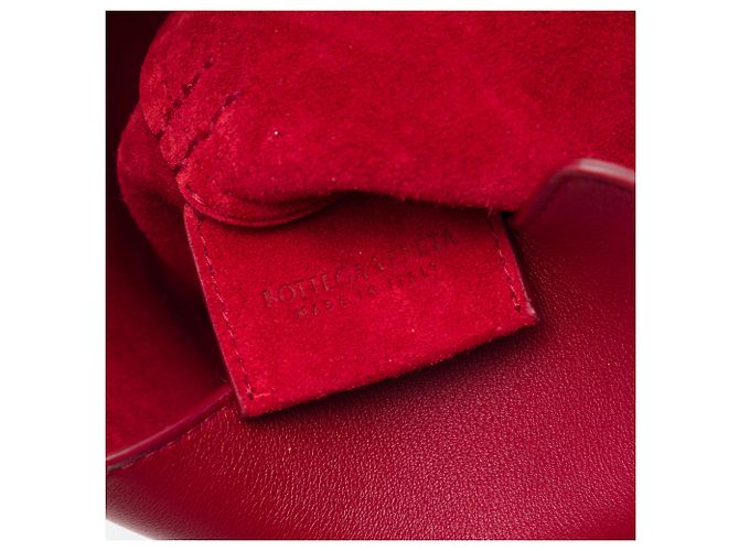 Borsa a tracolla Cradle Bottega Veneta in pelle di vitello rossa - vista 5