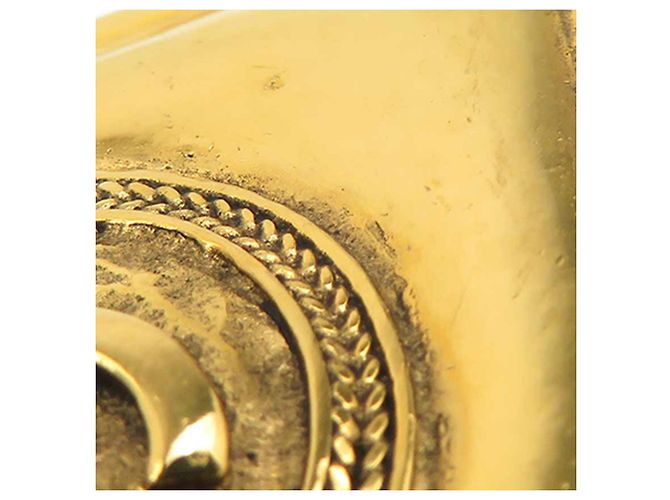 Spilla Chanel Gold CC placcata oro a forma di rombo D'oro - vista 11