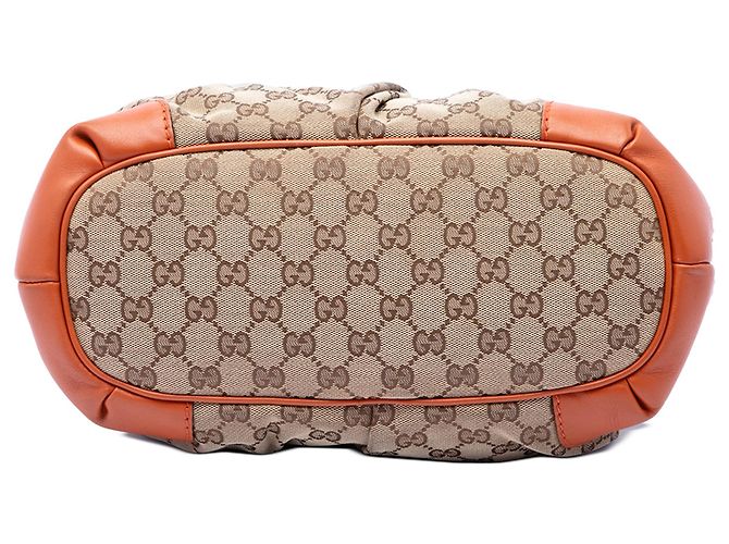 Borsa Gucci Beige GG Canvas Sukey Satchel - vista 3