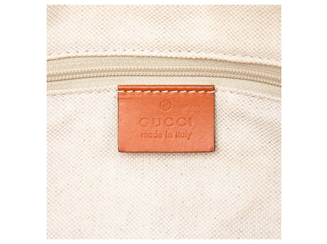 Borsa Gucci Beige GG Canvas Sukey Satchel - vista 5