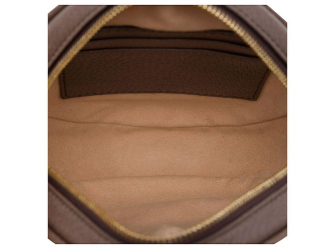 Zaino rotondo Gucci Mini GG Supreme Web Ophidia Beige - vista 4