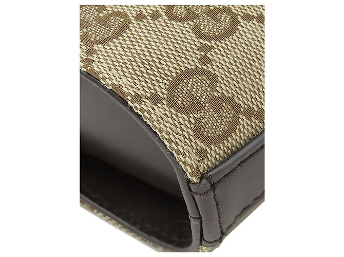 Borsa a secchiello Gucci Mini GG Canvas Web Beige - vista 11