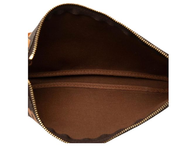 Louis Vuitton Brown Stephen Sprouse Monogram Graffiti Pochette Accessoires Marrone - vista 4