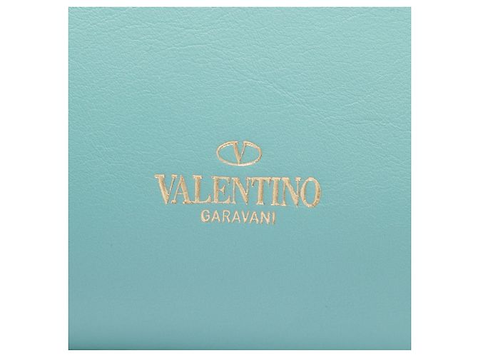 Borsa Tote Valentino Rockstud con doppio manico, piccola, pelle blu Blu chiaro - vista 5