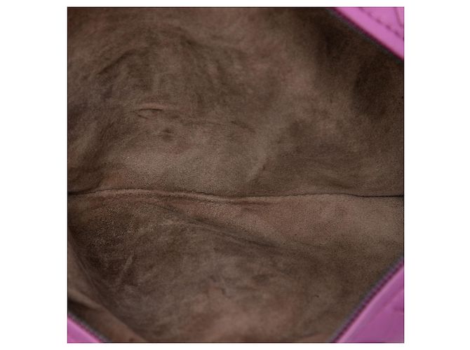 Bottega Veneta Mini Nappa Intrecciato espandibile viola con catena e patta - vista 4