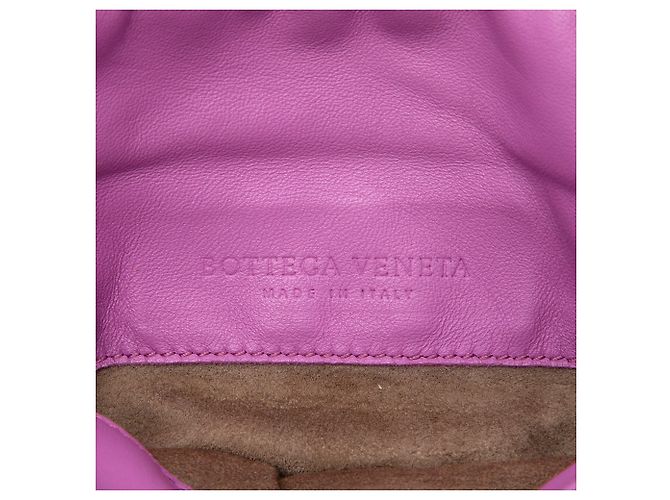 Bottega Veneta Mini Nappa Intrecciato espandibile viola con catena e patta - vista 5