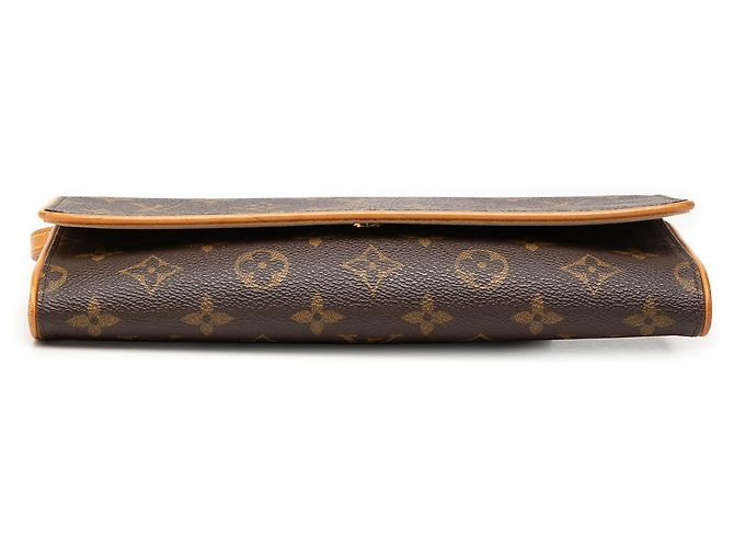Louis Vuitton Brown Monogram Pochette Twin GM Marrone - vista 3