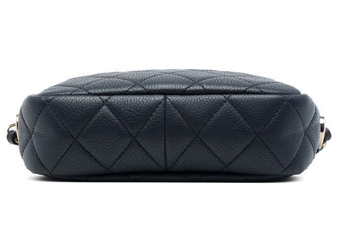 Borsa Chanel Mini Quilted Caviar Coco Tassel Camera Case Nera Nero - vista 3