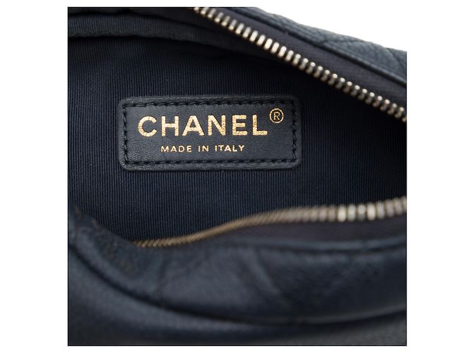 Borsa Chanel Mini Quilted Caviar Coco Tassel Camera Case Nera Nero - vista 5