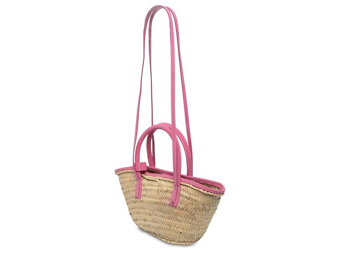 Borsa Jacquemus Le Panier Soleil Beige - vista 2