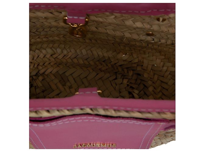 Borsa Jacquemus Le Panier Soleil Beige - vista 4